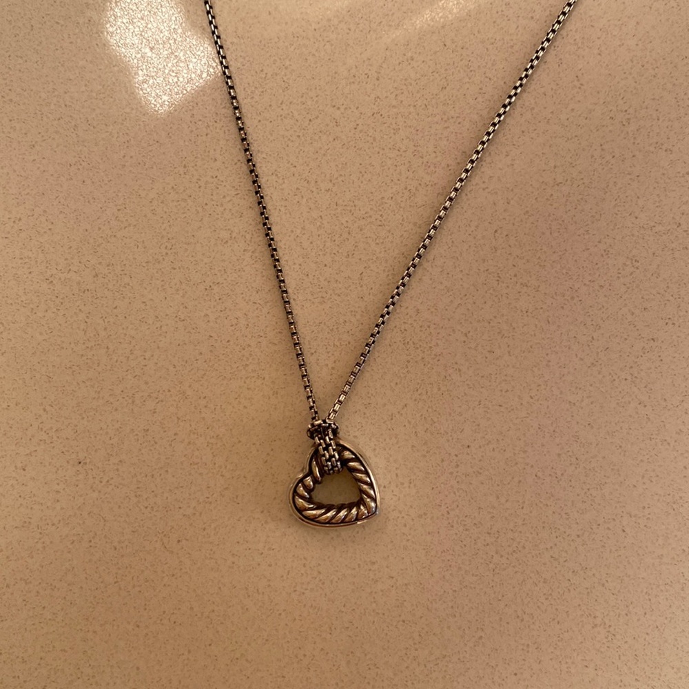 David Yurman Heart Pendant Necklace